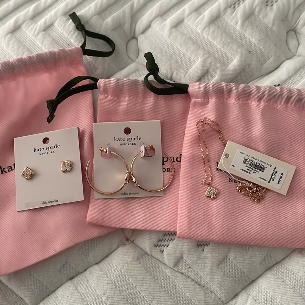 Kate spade earrings and necklace set